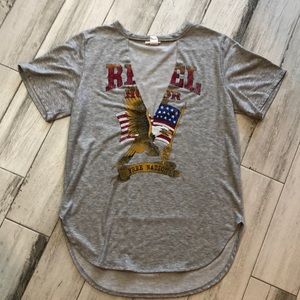 Choker Neck Graphic Tee